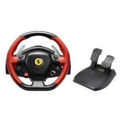 Ferrari 458 Spider Negro  Rojo USB Volante + Pedales Xbox One