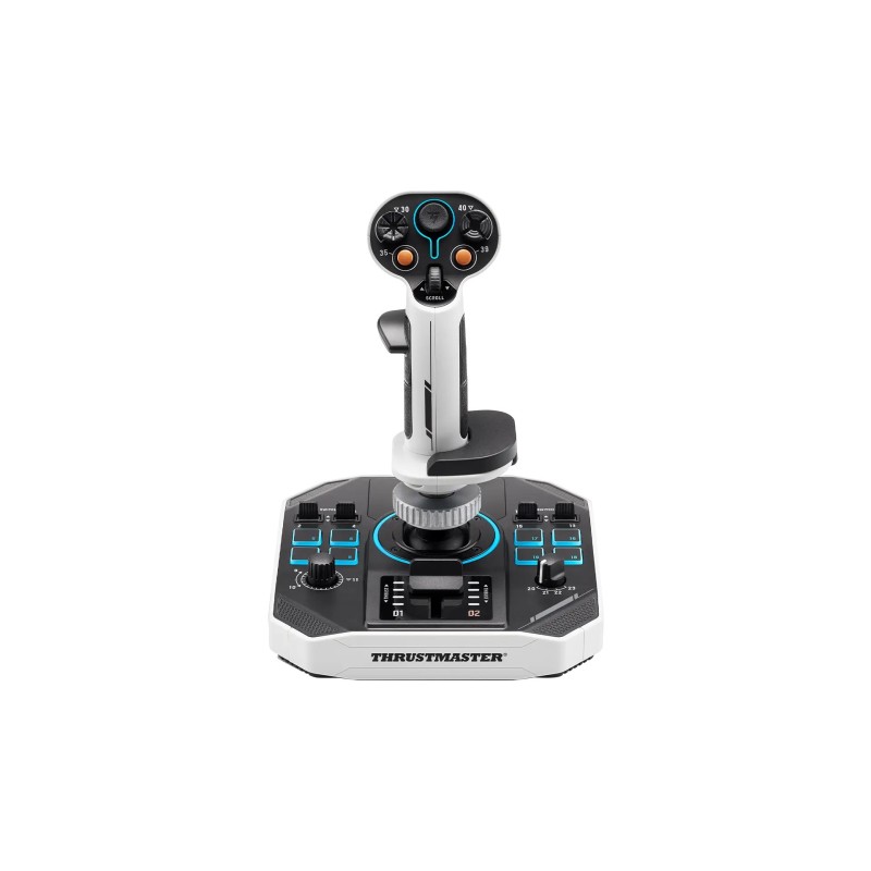 Sol-R 1 Flightstick Negro  Blanco USB Palanca de vuelo Analgico/Digital PC