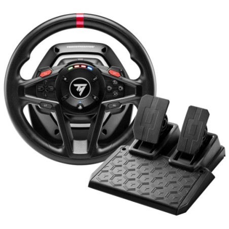 T128-P Simtask Pack Negro USB Volante + Pedales Analgico/Digital PC  PlayStation 4  PlayStation 5