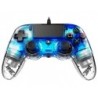 PS4OFCPADCLBLUE mando y volante Azul  Transparente USB Gamepad Analgico/Digital PC  PlayStation 4