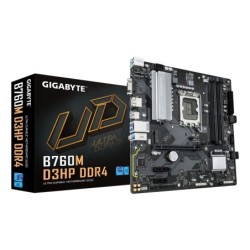 B760M D3HP DDR4 Placa base - Soporta CPUs Intel Core de 14 generacin  VRM digital de 4+1+1 fases  hasta 5333MHz DDR4 (OC)  2xPCI