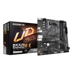 B550M K Placa base - Procesadores AMD Ryzen 5000  hasta 4733 MHz DDR4  1xPCIe 4.0 + 1xPCIe 3.0 M.2  LAN 1GbE  USB 3.2 Gen 1