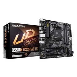 B550M DS3H AC R2 Placa base - Procesadores AMD Ryzen 5000  VRM de 5+3 fases  hasta 4733 MHz DDR4 (O.C.)  1x M.2 PCIe 4.0 + 1x M.
