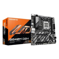 B840M D2H Placa base - Procesadores AMD Ryzen 9000  VRM de 5+2+2 fases  hasta 7600 MHz DDR5  1xPCIe 4.0 + 1xPCIe 3.0 M.2  LAN 2.