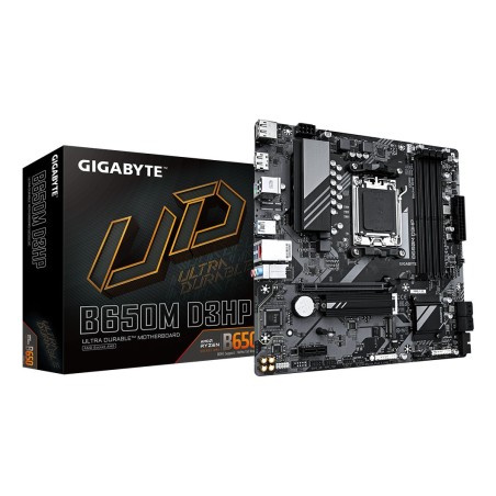 B650M D3HP Placa base - AMD Ryzen serie 9000  VRM de 5+2+2 fases  hasta 7600 MHz DDR5 (OC)  2xPCIe 4.0 M.2  LAN 2 5 GbE  USB 3.2