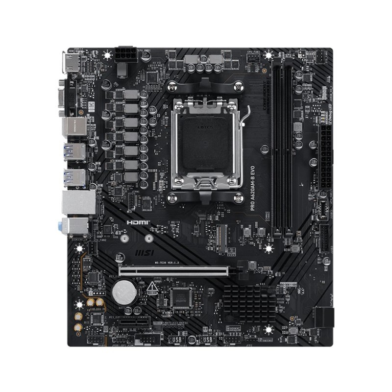 PRO A620AM-B EVO placa base AMD A620A Zcalo AM5 micro ATX