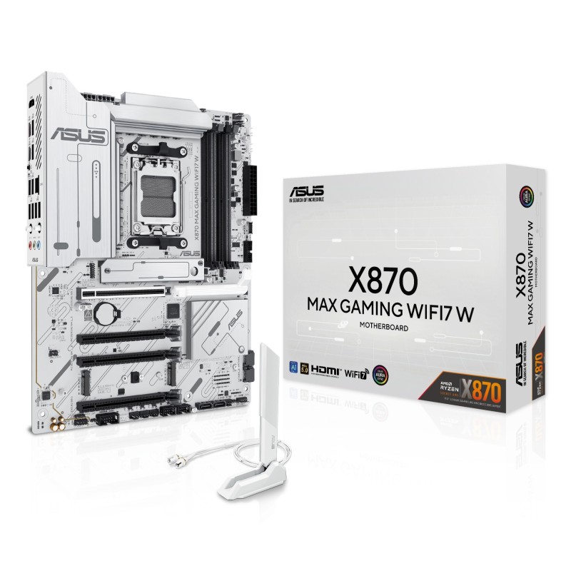 X870 MAX GAMING WIFI7 W AMD X870 Zcalo AM5 ATX