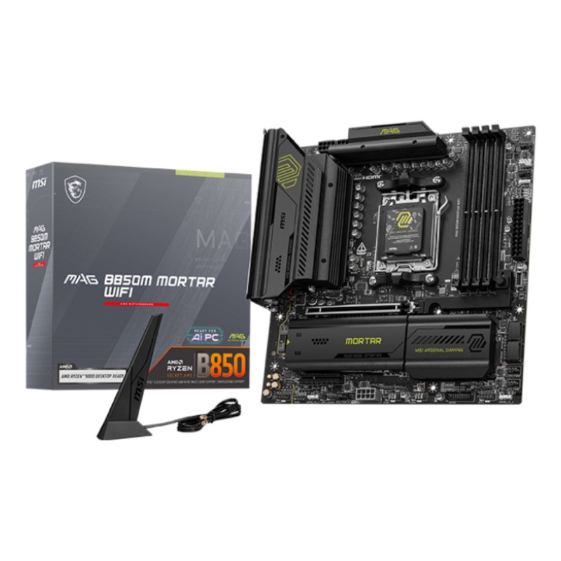 MAG B850M MORTAR WIFI placa base AMD B850 Zcalo AM5 micro ATX