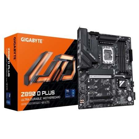 Z890 D PLUS Placa Base  Compatible con procesadores Intel Core Ultra (Serie 2)  VRM de 12+1+2 fases  hasta 9466 MHz DDR5 (OC)  1