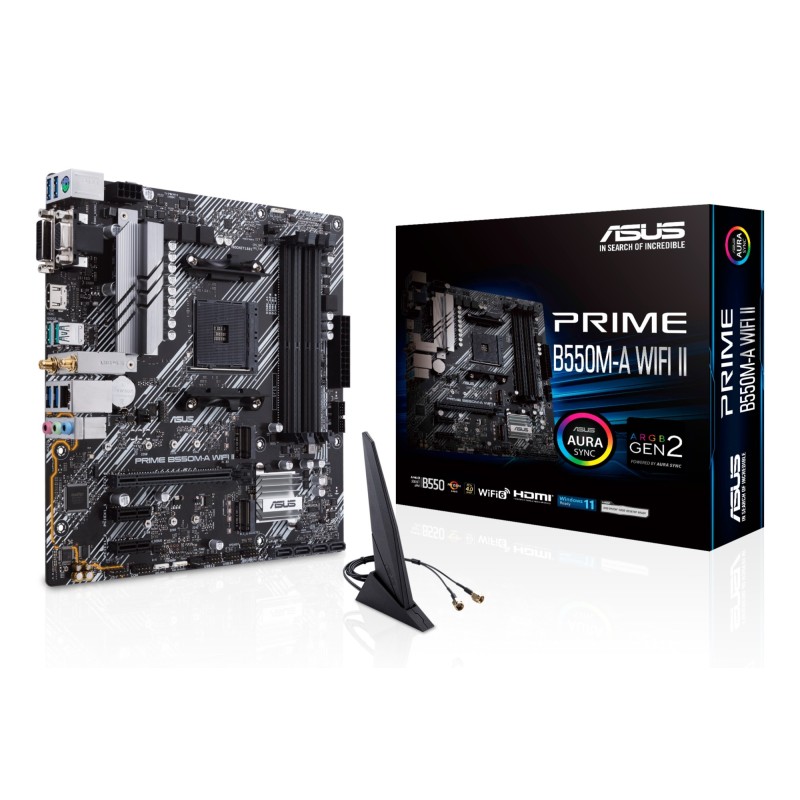 PRIME B550M-A WIFI II AMD B550 Zcalo AM4 micro ATX