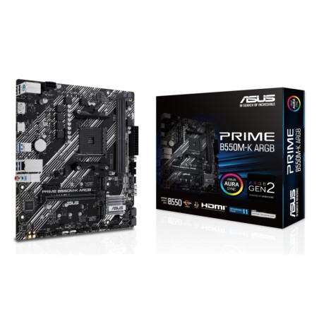 PRIME B550M-K ARGB AMD B550 Zcalo AM4 micro ATX