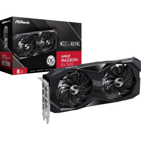 Challenger 90-GA41ZZ-00UANF tarjeta grfica AMD Radeon RX 7600 8 GB GDDR6