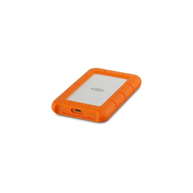 Rugged USB-C disco duro externo 4 TB 5400 RPM 2.5" USB Tipo C 3.2 Gen 1 (3.1 Gen 1) Naranja  Plata