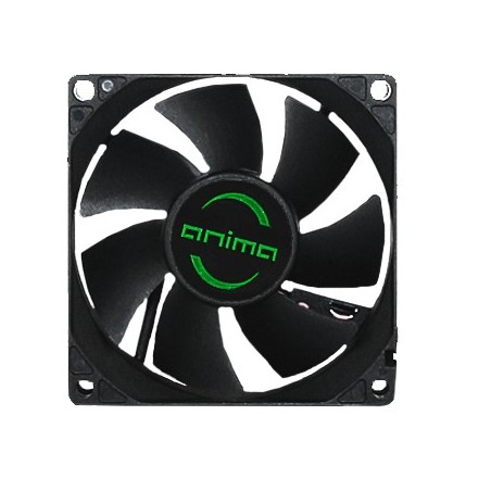 AF8  ventilador para PC  8cm  12v  12dB  7 aspas  1800 RPM  negro