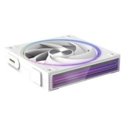 ZM-DF120 WHITE sistema de refrigeracin para ordenador Placa base Ventilador 12 4 cm Blanco 1 pieza(s)