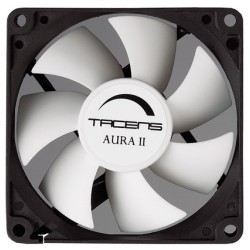 3AURAII8  Ventilador Ordenador 8 cm  Ultrasilencioso  Antipolvo  Negro