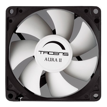 3AURAII8  Ventilador Ordenador 8 cm  Ultrasilencioso  Antipolvo  Negro