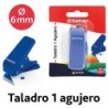 GRAFOPLS TALADRO KATHAY 1 AGUJERO 6MM 10 HOJAS AZUL BLSTER