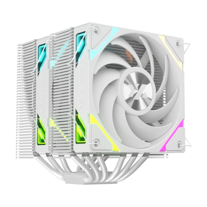 THERMAX 6 DUO  DISIPADOR CPU DUAL  VENTILADOR VORTEX ALTO RENDIMIENTO  120MM  BLANCO