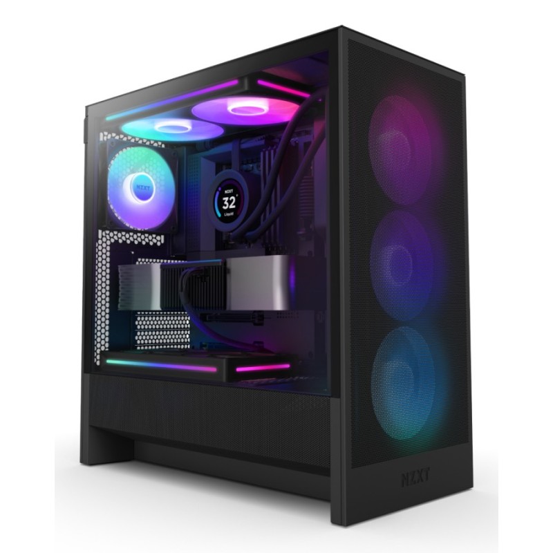 H5 Flow RGB Midi Tower Negro
