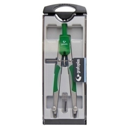 COMPAS GRAFOPLAS MICROMETRICO VERDE