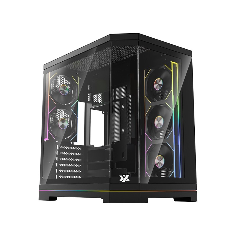X-CS-NEUTRONX-B carcasa de ordenador Midi Tower Negro
