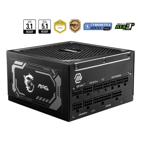 MAG A1250GL PCIE5 unidad de fuente de alimentacin 1250 W 24-pin ATX ATX Negro