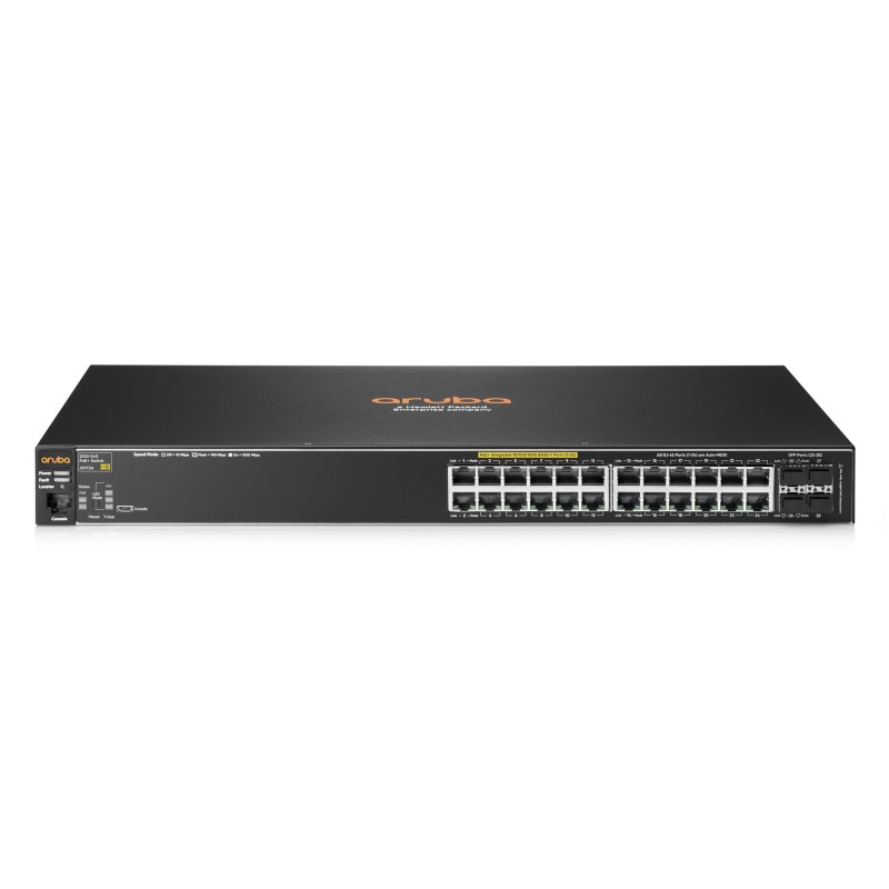 Aruba Networking Aruba 2530 24G PoE+ Gestionado L2 Gigabit Ethernet (10/100/1000) Energa sobre Ethernet (PoE) 1U Negro