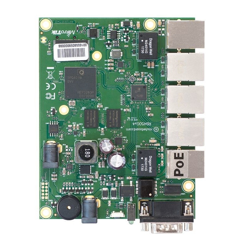 RB450Gx4 router Gigabit Ethernet Verde