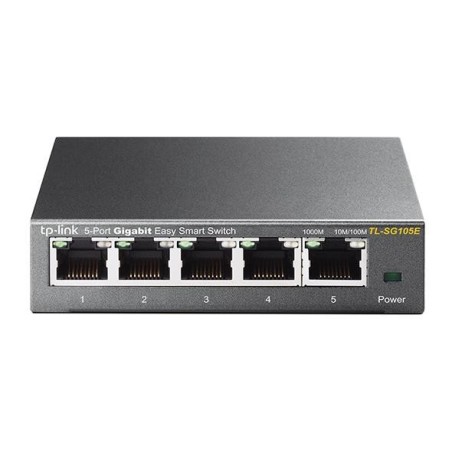 TL-SG105E Gestionado L2 Gigabit Ethernet (10/100/1000) Negro