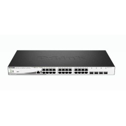 DGS-1210-28MP/E switch Gestionado L2 Gigabit Ethernet (10/100/1000) Energa sobre Ethernet (PoE) 1U Negro  Gris
