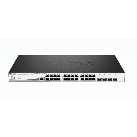 DGS-1210-28MP/E switch Gestionado L2 Gigabit Ethernet (10/100/1000) Energa sobre Ethernet (PoE) 1U Negro  Gris