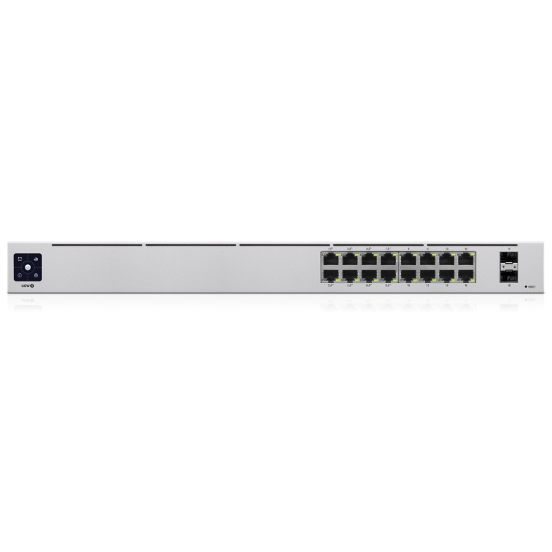 UniFi 16-Port PoE Gestionado L2/L3 Gigabit Ethernet (10/100/1000) Energa sobre Ethernet (PoE) 1U Plata