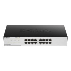 GO-SW-16G No administrado L2 Gigabit Ethernet (10/100/1000) 1U Negro