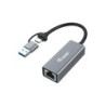 Adaptador de USB-C a 2 5 Gigabit Ethernet de red (USB-C+A)