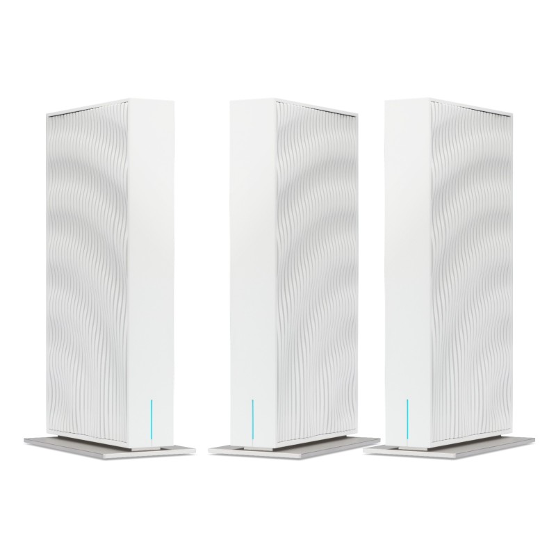 Wave 7  wifi 7 Mesh Router  EU plug  triple pack Dual-band (2.4GHz + 5GHz or 2.4GHz + 6GHz) Wi-Fi 7 (802.11be) 4