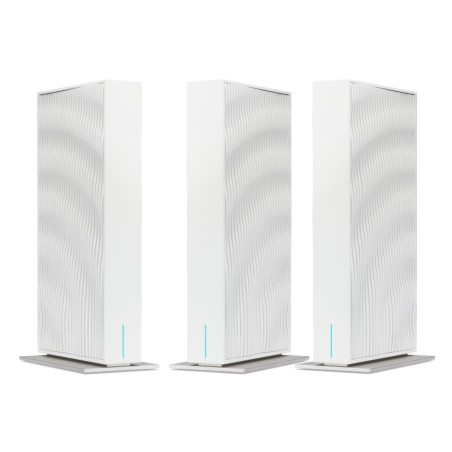 Wave 7  wifi 7 Mesh Router  EU plug  triple pack Dual-band (2.4GHz + 5GHz or 2.4GHz + 6GHz) Wi-Fi 7 (802.11be) 4