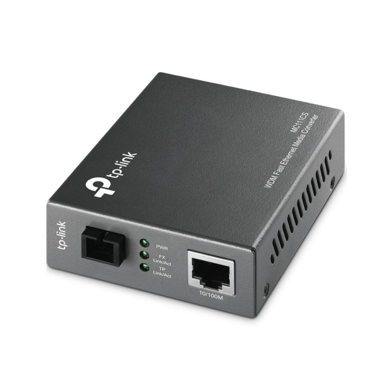 MC111CS convertidor de medio 1000 Mbit/s 1550 nm Monomodo Negro