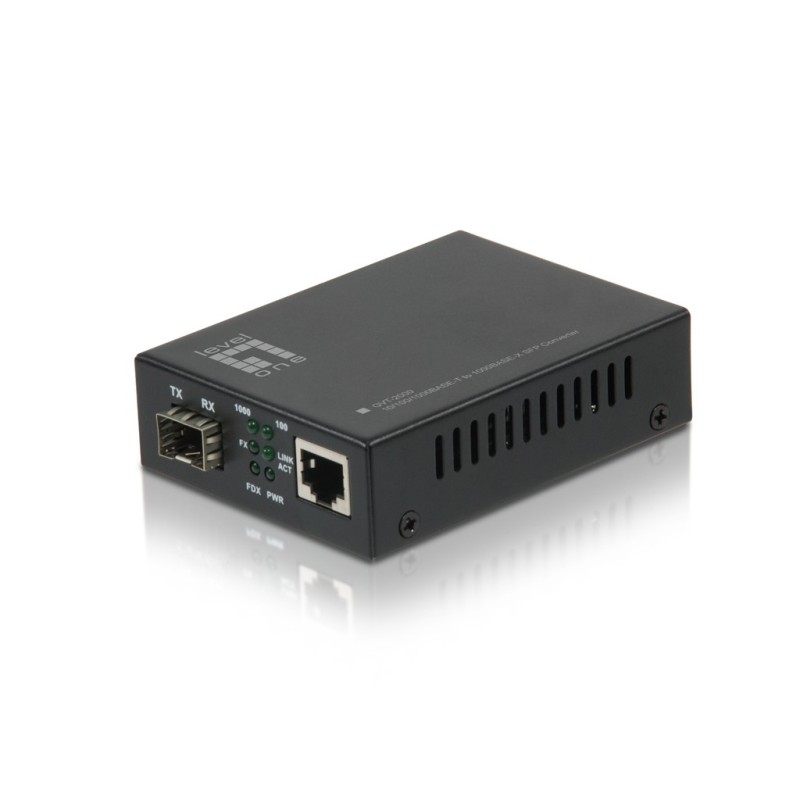 GVT-2000 convertidor de medio 1000 Mbit/s Multimodo Negro