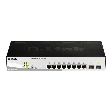 DGS-1210-10P Gestionado L2 Gigabit Ethernet (10/100/1000) Energa sobre Ethernet (PoE) 1U Negro