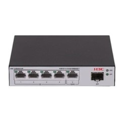 LS-1600V2-6P-GL switch Gestionado L2 Gigabit Ethernet (10/100/1000) Negro  Gris