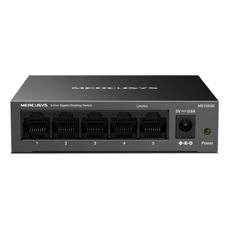 MS105GS switch No administrado Gigabit Ethernet (10/100/1000) Negro