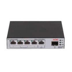 LS-1600V2-6P-HPWR-GL switch Gestionado L2 Gigabit Ethernet (10/100/1000) Energa sobre Ethernet (PoE) Gris  Negro
