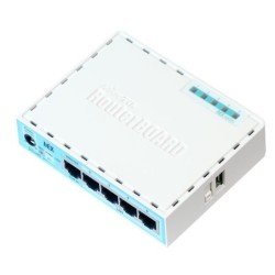 RB750GR3 router Gigabit Ethernet Turquesa  Blanco