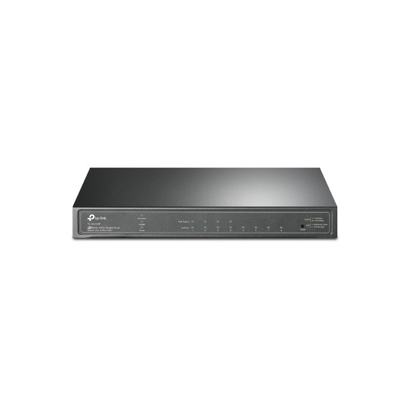 JetStream TL-SG2008P switch Gestionado L2/L2+ Gigabit Ethernet (10/100/1000) Energa sobre Ethernet (PoE) Negro