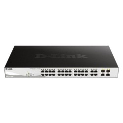 DGS-1210-28P switch Gestionado L2 Gigabit Ethernet (10/100/1000) Energa sobre Ethernet (PoE) 1U Negro