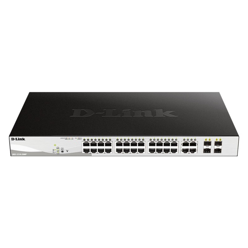 DGS-1210-28P switch Gestionado L2 Gigabit Ethernet (10/100/1000) Energa sobre Ethernet (PoE) 1U Negro