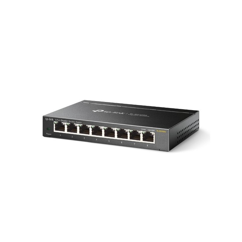 Omada TL-SG108S switch No administrado Gigabit Ethernet (10/100/1000) Negro