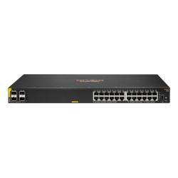 Aruba Networking CX 6100 24G Class4 PoE 4SFP+ 370W Gestionado L3 Gigabit Ethernet (10/100/1000) Energa sobre Ethernet (PoE) 1U N