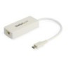 Adaptador de Red Ethernet USB-C con Puerto USB A - Adaptador de Red NIC Ethernet RJ45 USB Tipo C USB 3.0/USB 3.1 Blanco - Adapta